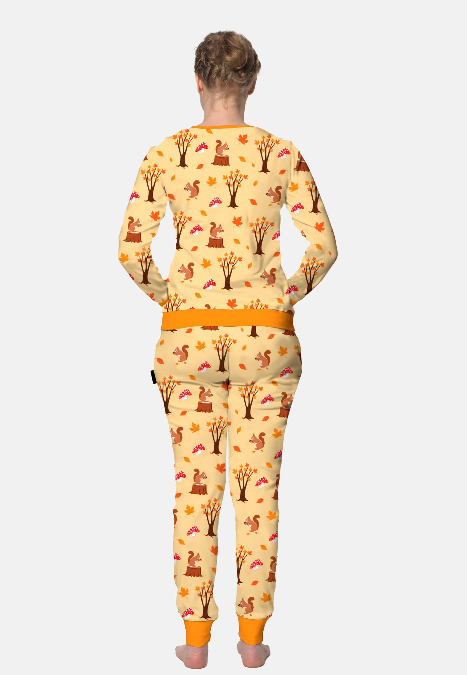 Achterkant herfstpyjama
